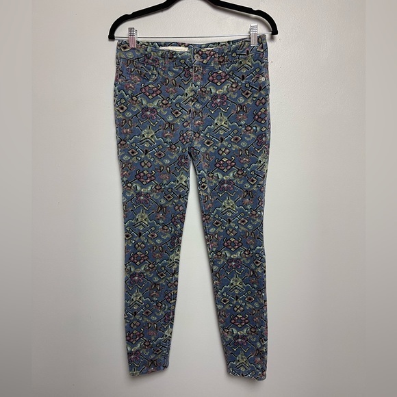 Pilcro high rise skinny velvet‎ cord print pants - Picture 1 of 7